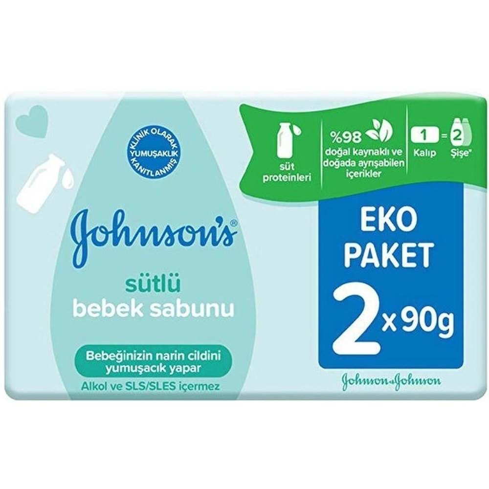 Johnsons Baby Bebek Sabunu 90GR Sütlü 10 Lu Set (5PK*2)