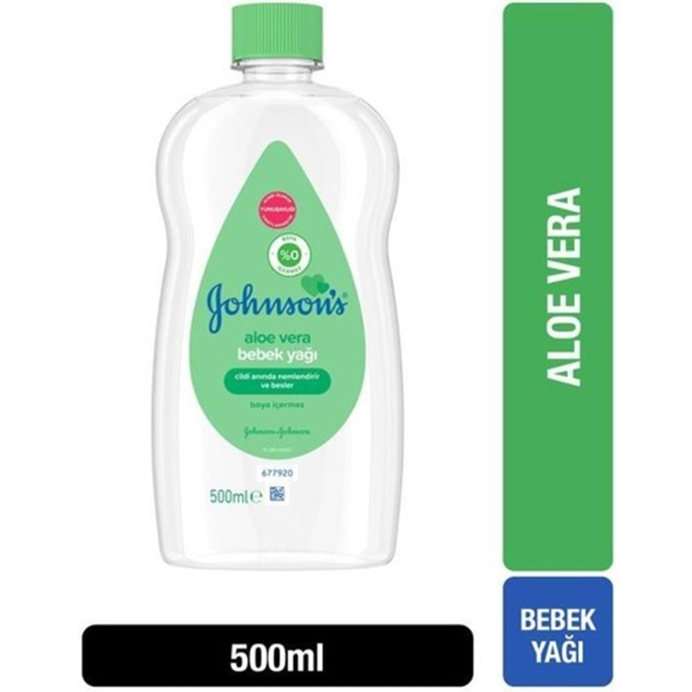 Johnsons Baby Bebek Yağı 500ML Aloe Vera (4 Lü Set)