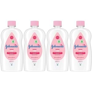Johnsons Baby Bebek Yağı 500ML Nemlendirici (Pembe) (4 Lü Set)