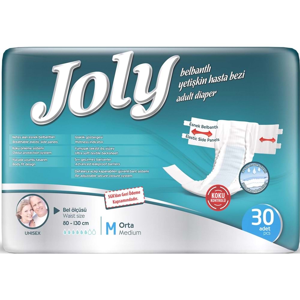 Joly Yetişkin Bezi Bel Bantlı M - Orta - Medium 150 Adet