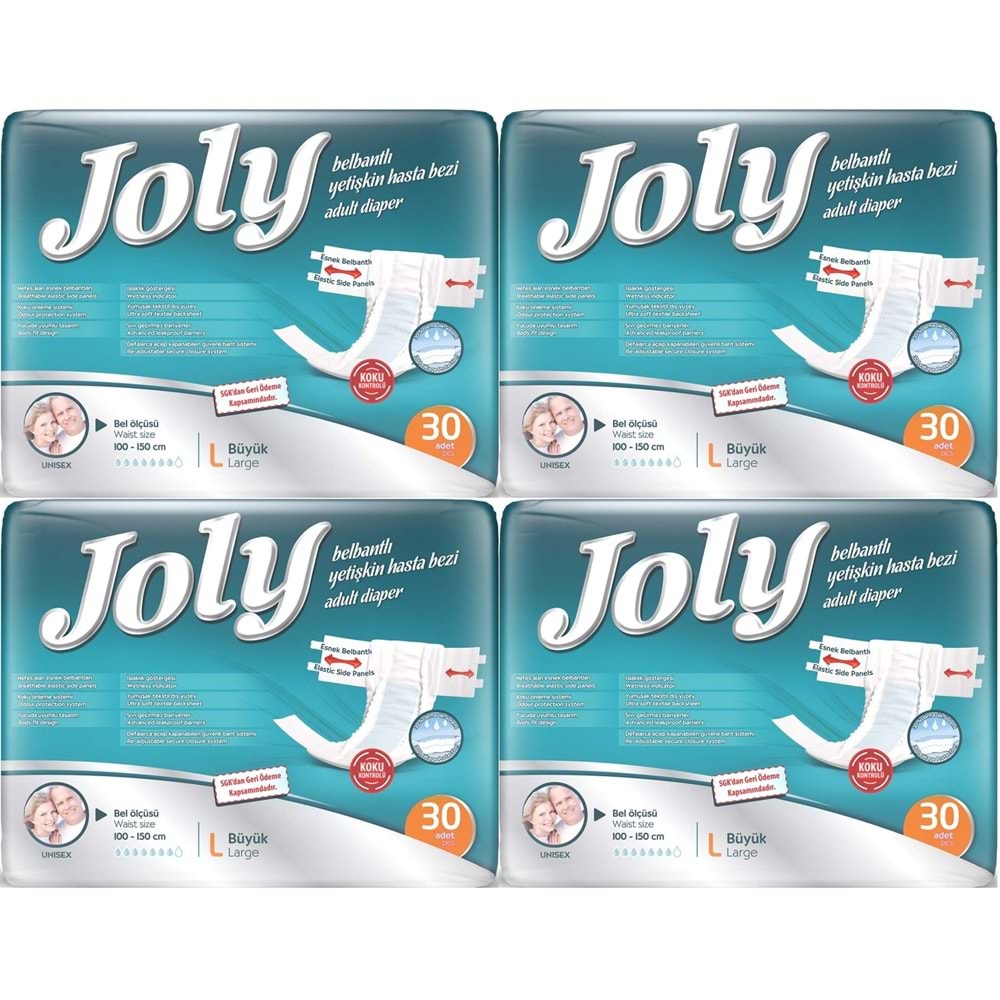 Joly Yetişkin Bezi Bel Bantlı L - Büyük - Large 120 Adet