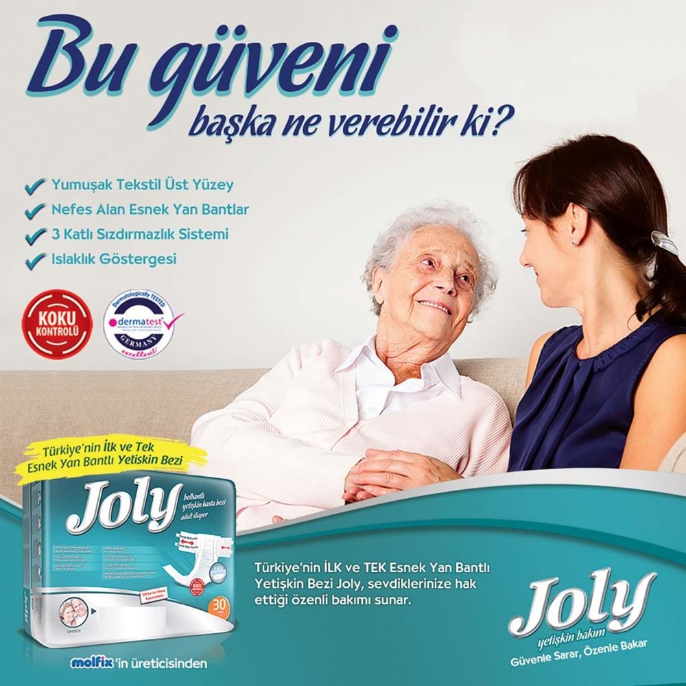 Joly Yetişkin Bezi Bel Bantlı L - Büyük - Large 120 Adet