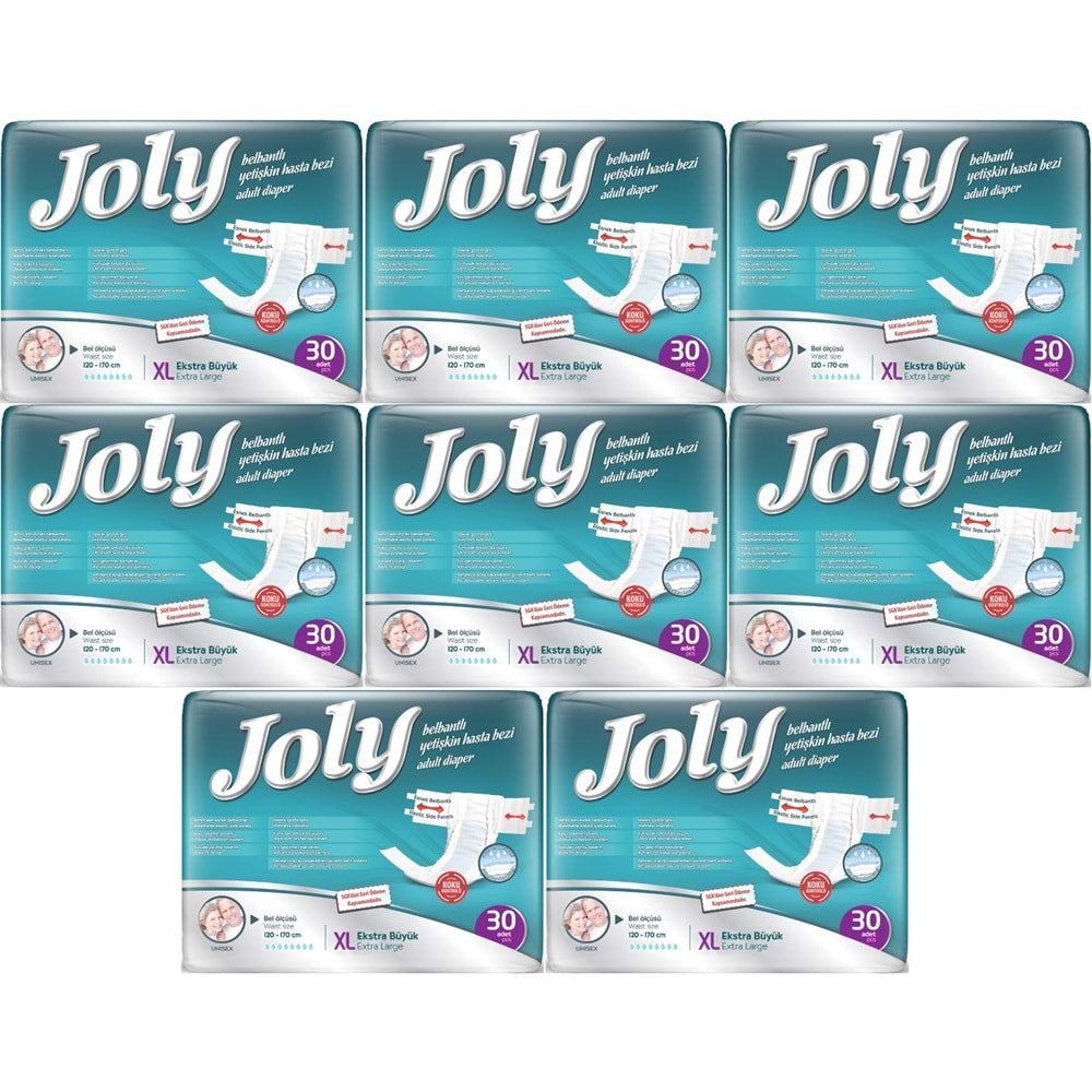 Joly Yetişkin Bezi Bel Bantlı XL - Ekstra Large - Extra Large 240 Adet