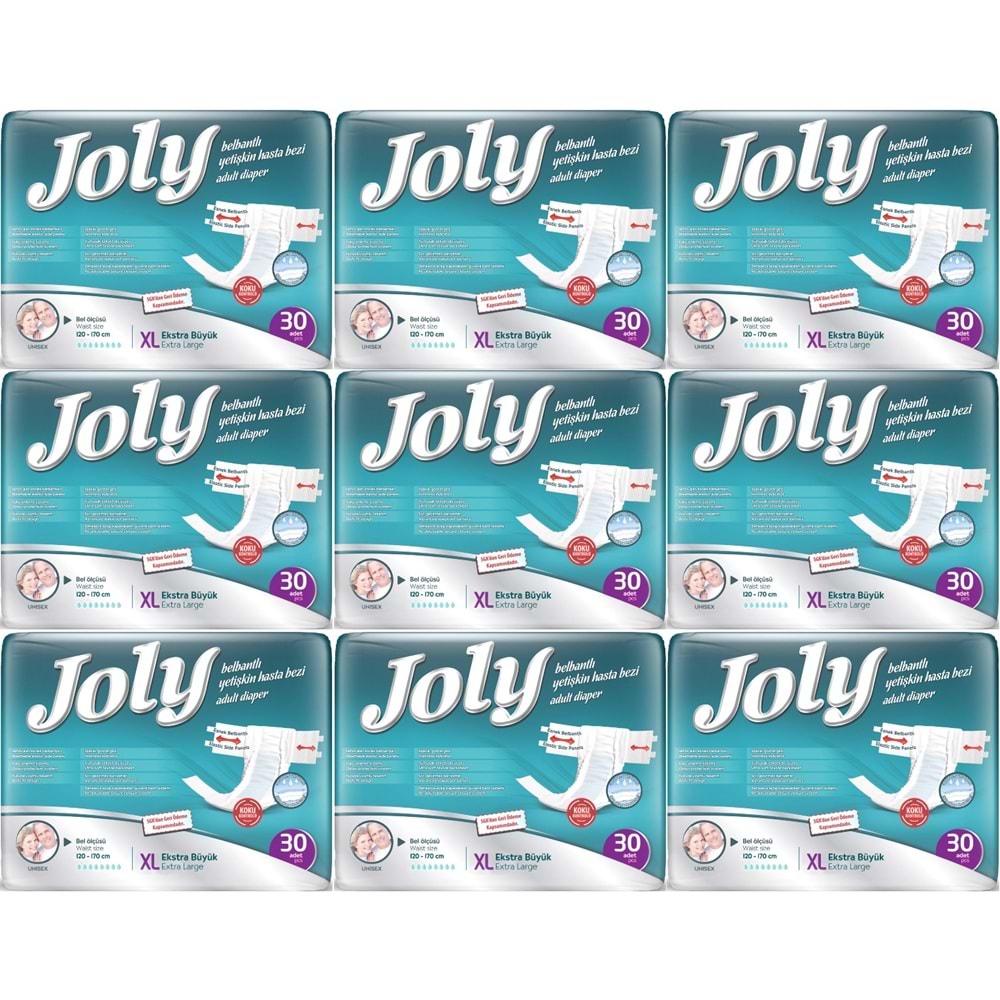 Joly Yetişkin Bezi Bel Bantlı XL - Ekstra Large - Extra Large 270 Adet
