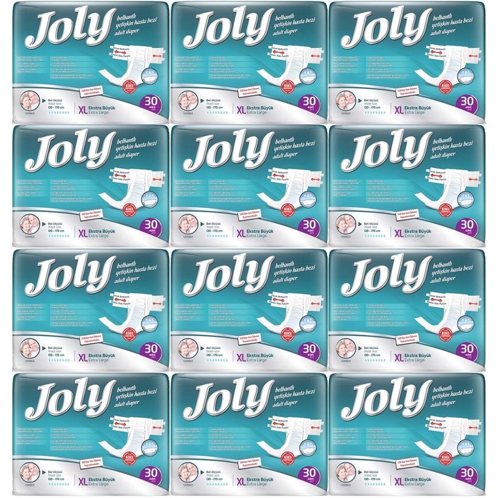 Joly Yetişkin Bezi Bel Bantlı XL - Ekstra Large - Extra Large 360 Adet