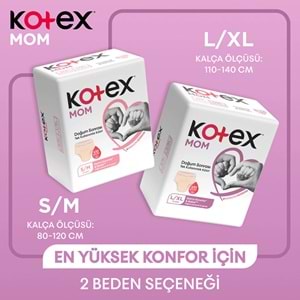 Kotex Mom Lohusa Külodu - Külot Bez S - Small - Küçük / M - Medium - Orta 40 Lı Set (5PK*8)