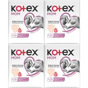 Kotex Mom Lohusa Külodu - Külot Bez L - Large - Büyük / XL - Extra Large - 32 Li Set (4PK*8)