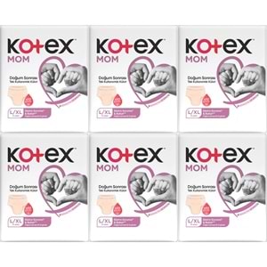 Kotex Mom Lohusa Külodu - Külot Bez L - Large - Büyük / XL - Extra Large - 48 Li Set (6PK*8)