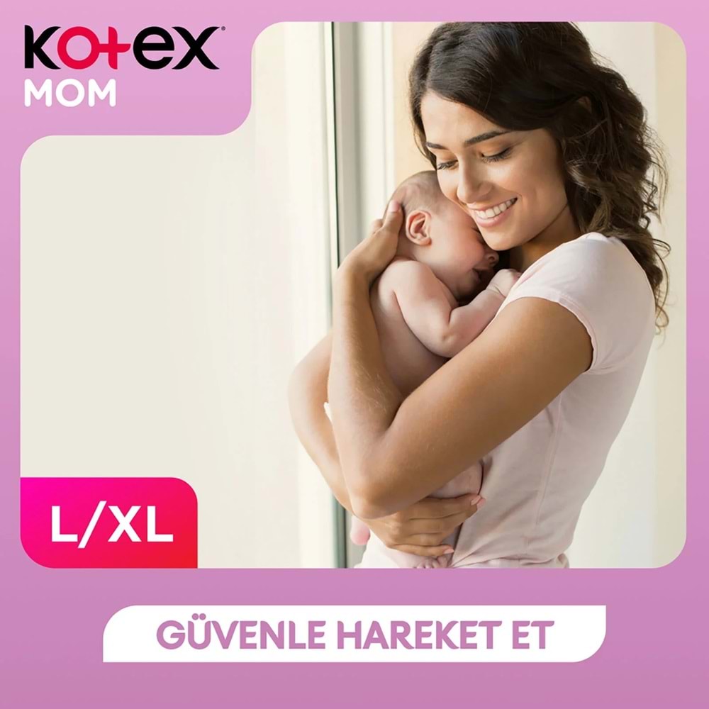Kotex Mom Lohusa Külodu - Külot Bez L - Large - Büyük / XL - Extra Large - 96 Lı Set (12PK*8)