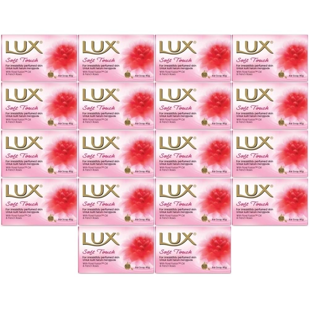 Lux Sabun 80GR Soft Touch (Yumuşak Dokunuş) (18 Li Set)