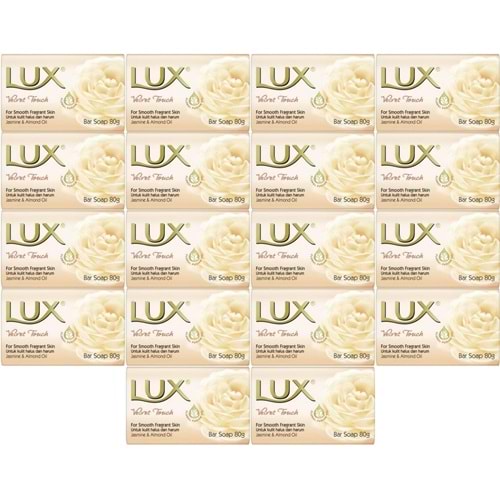 Lux Sabun 80GR Velvet Touch (Kadife Dokunuş) (18 Li Set)