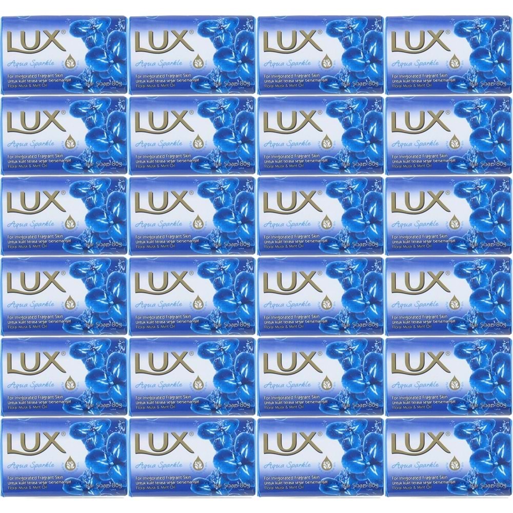 Lux Sabun 80GR Aqua Sparkle (Su Gibi Işıltı) (24 Lü Set)