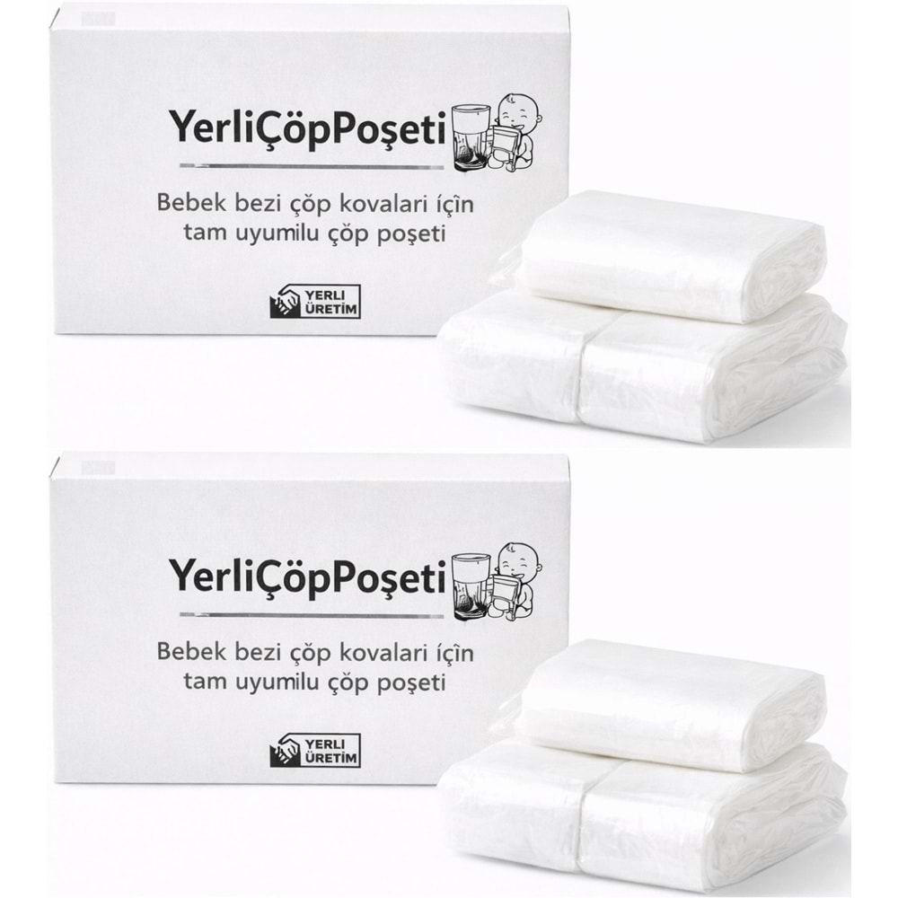 Mandaş Tommee Tippee Twist & Click Çöp Poşeti Tam Uyumlu Yerli (3 Lü Yedek Set) KOVASIZ (2 Li Set)