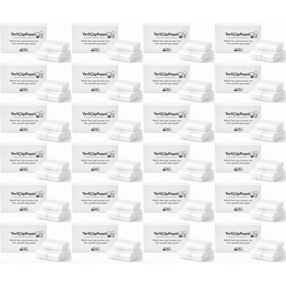 Mandaş Tommee Tippee Twist & Click Çöp Poşeti Tam Uyumlu Yerli (3 Lü Yedek Set) KOVASIZ (24 Lü Set)