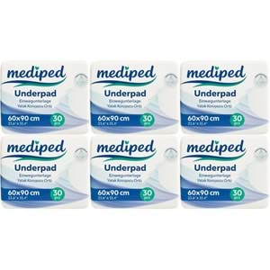 Mediped Hasta Alt Açma Yatak Koruyucu Örtü 60*90CM Klasik 180 Adet (6PK*30)