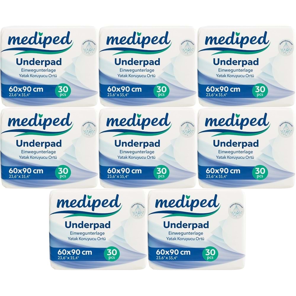 Mediped Hasta Alt Açma Yatak Koruyucu Örtü 60*90CM Klasik 240 Adet (8PK*30)