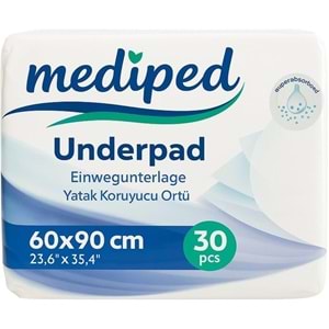 Mediped Hasta Alt Açma Yatak Koruyucu Örtü 60*90CM Klasik 240 Adet (8PK*30)