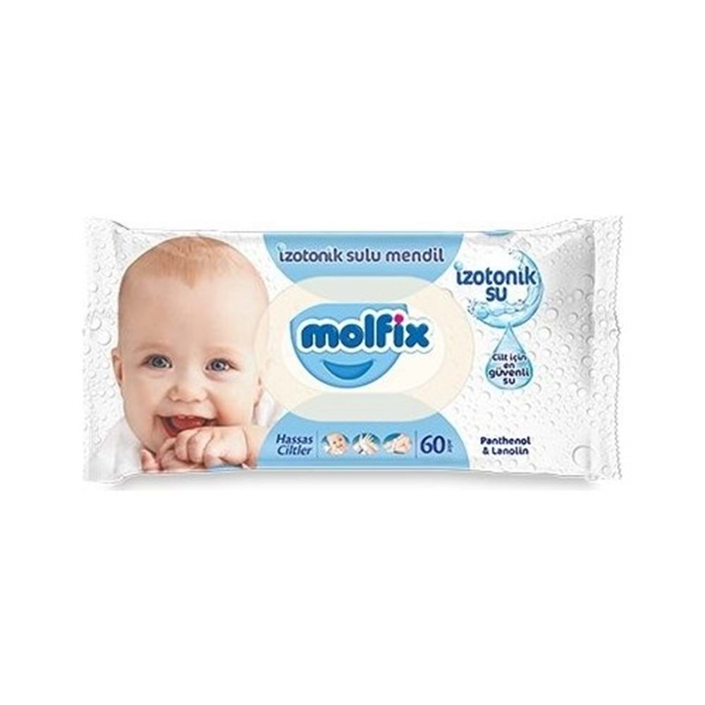 Molfix Islak Havlu Mendil İzotonik Hassas Ciltler 6 Lı Set 60 Yaprak Plastik Kapaklı