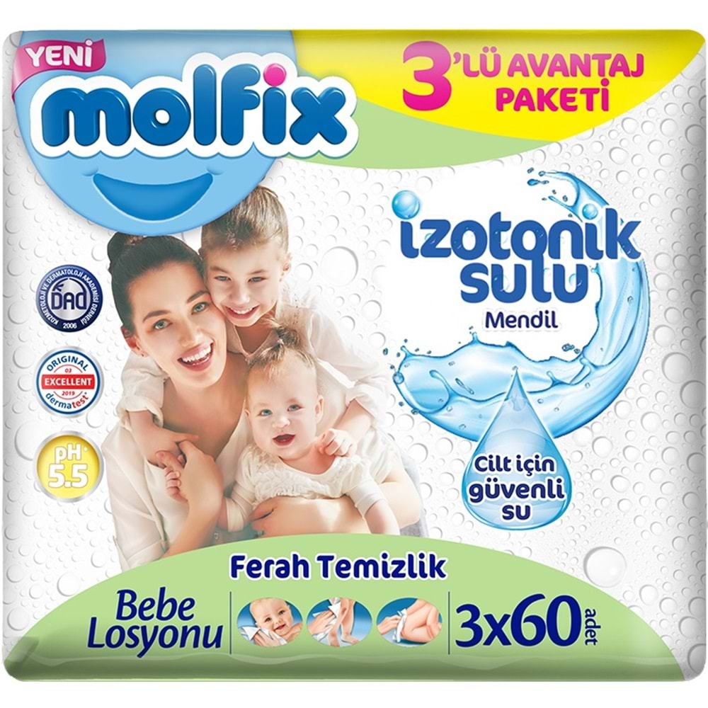 Molfix Külot Bebek Bezi Beden:6 (15+Kg) Extra Large 86 Adet Ultra Avantaj Pk + 3 Adet Islak Mendil