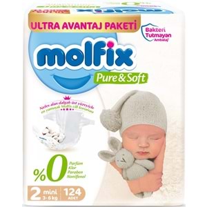 Molfix Pure&Soft Bebek Bezi Beden:2 (3-6Kg) Mini 744 Adet Ekstra Ultra Avantaj Pk