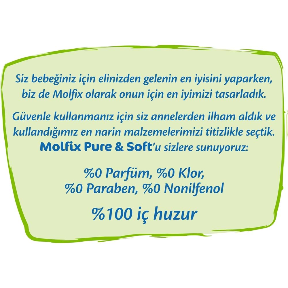 Molfix Pure&Soft Bebek Bezi Beden:2 (3-6Kg) Mini 744 Adet Ekstra Ultra Avantaj Pk