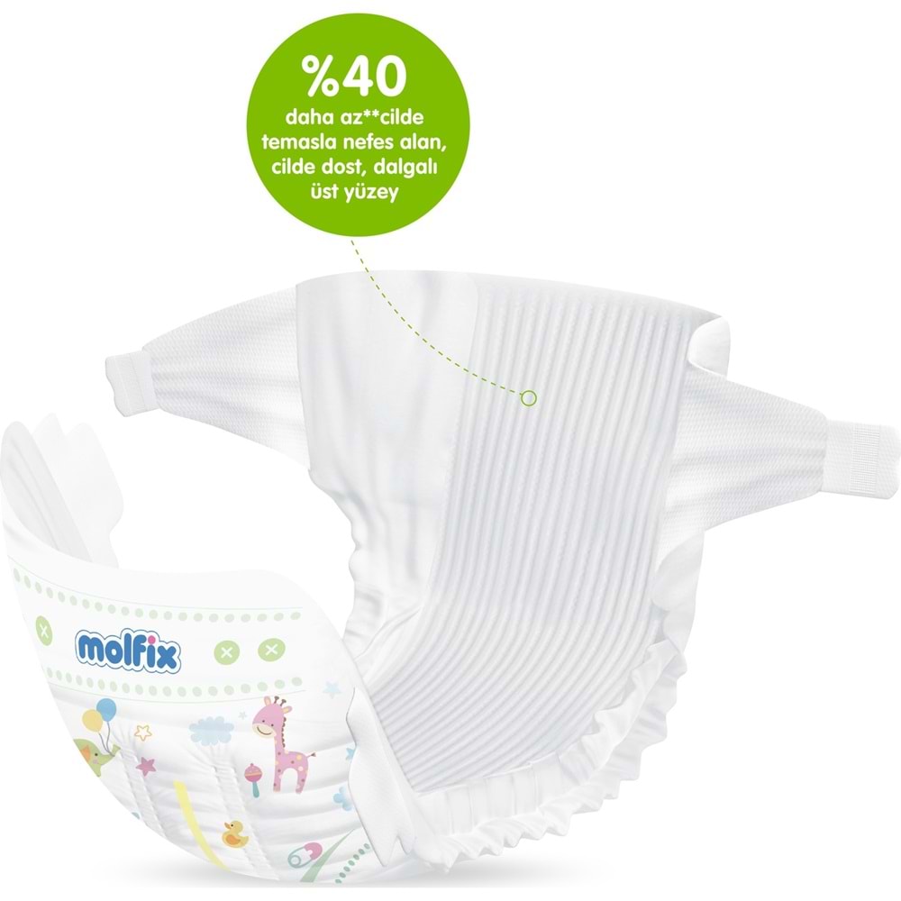 Molfix Pure&Soft Bebek Bezi Beden:2 (3-6Kg) Mini 744 Adet Ekstra Ultra Avantaj Pk