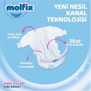 Molfix Bebek Bezi Beden:5 (11-18KG) Junior 300 Adet Mega Aylık Fırsat Pk
