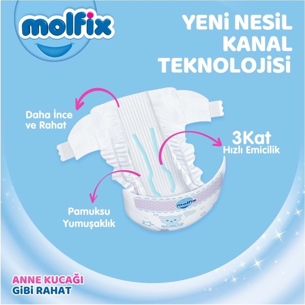 Molfix Bebek Bezi Beden:5 (11-18KG) Junior 400 Adet Mega Avantaj Fırsat Pk