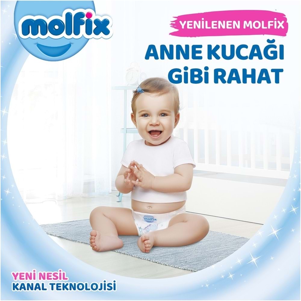 Molfix Bebek Bezi Beden:6 (15+KG) Extra Large 240 Adet Mega Aylık Fırsat Pk