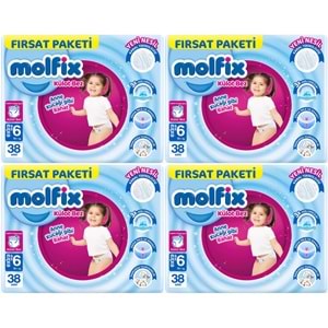 Molfix Külot Bebek Bezi Beden:6 (15+KG) Extra Large 152 Adet Avantaj Fırsat Pk