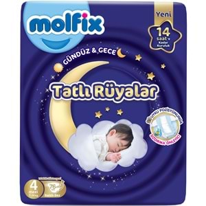 Molfix Tatlı Rüyalar Bebek Bezi 4 Beden 7-14 KG Maxi 380 Adet Mega Fırsat Pk