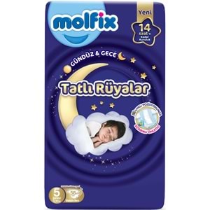 Molfix Tatlı Rüyalar Bebek Bezi 5 Beden 11-18 KG Junior 174 Adet Aylık Fırsat Pk