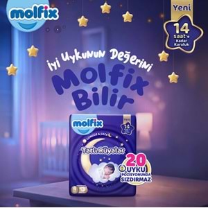 Molfix Tatlı Rüyalar Bebek Bezi 5 Beden 11-18 KG Junior 174 Adet Aylık Fırsat Pk