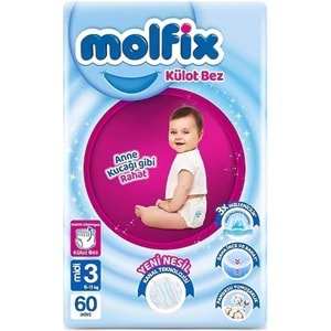 Molfix Külot Bebek Bezi 3 Beden 6-11 KG Midi 480 Adet Dev Ekonomik Fırsat Pk