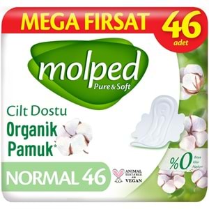 Molped Pure&Soft Hijyenik Ped Normal 184 (4PK*46) Adet Mega Pk