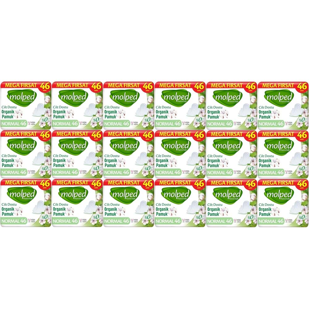 Molped Pure&Soft Hijyenik Ped Normal 828 (18PK*46) Adet Mega Pk