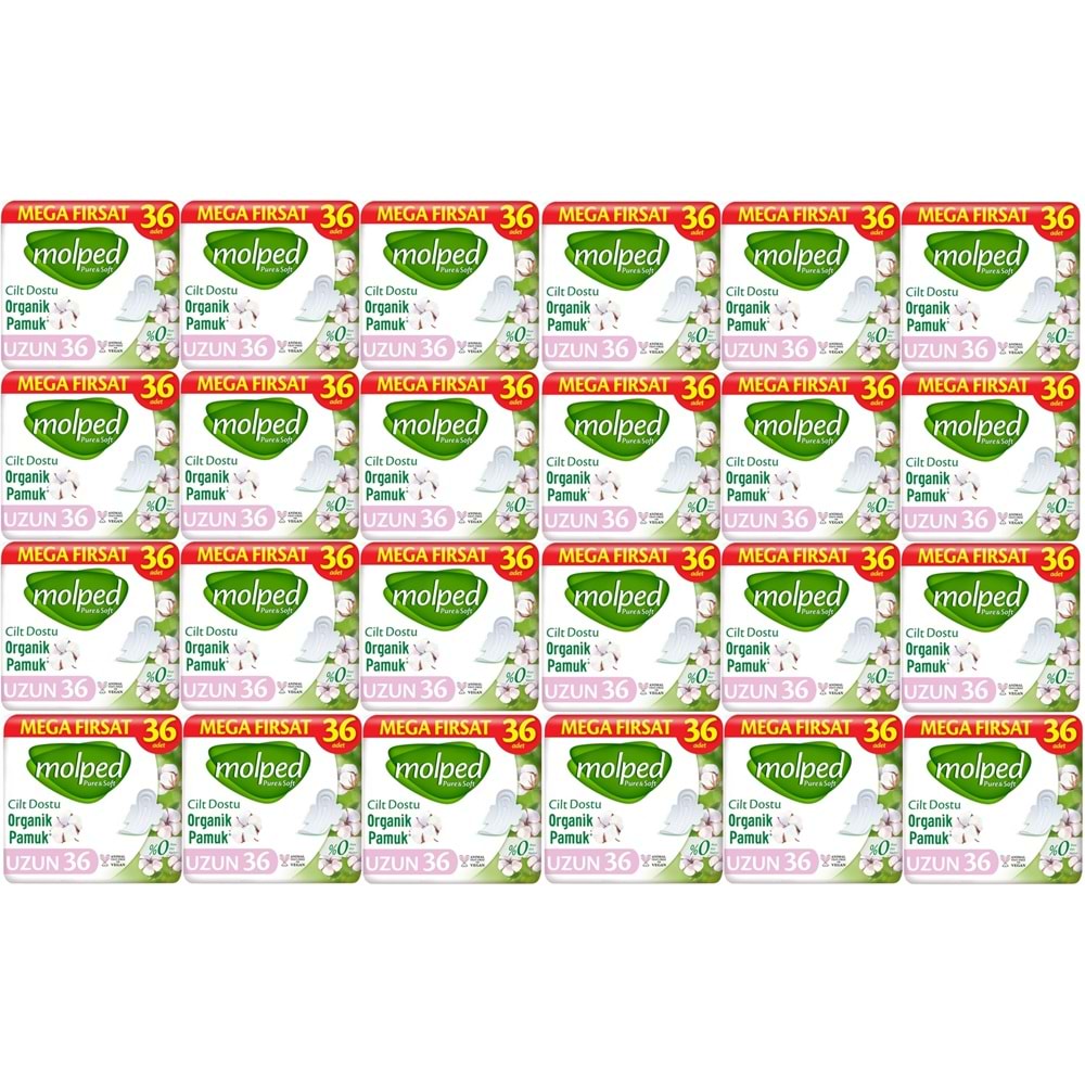 Molped Pure&Soft Hijyenik Ped Uzun 864 (24PK*36) Adet Mega Pk