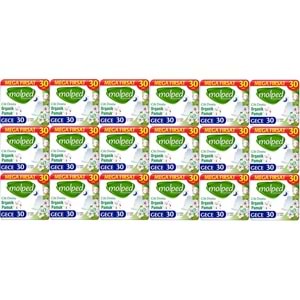 Molped Pure&Soft Hijyenik Ped Gece 540 (18PK*30) Adet Mega Pk
