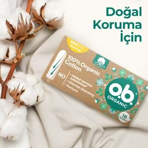 O.B Organic Normal Tampon 96 Lı Set (6PK*16)