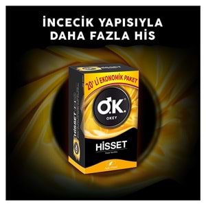 Okey Prezervatif 100 Adet Hisset Ekonomik Pk (5PK*20)