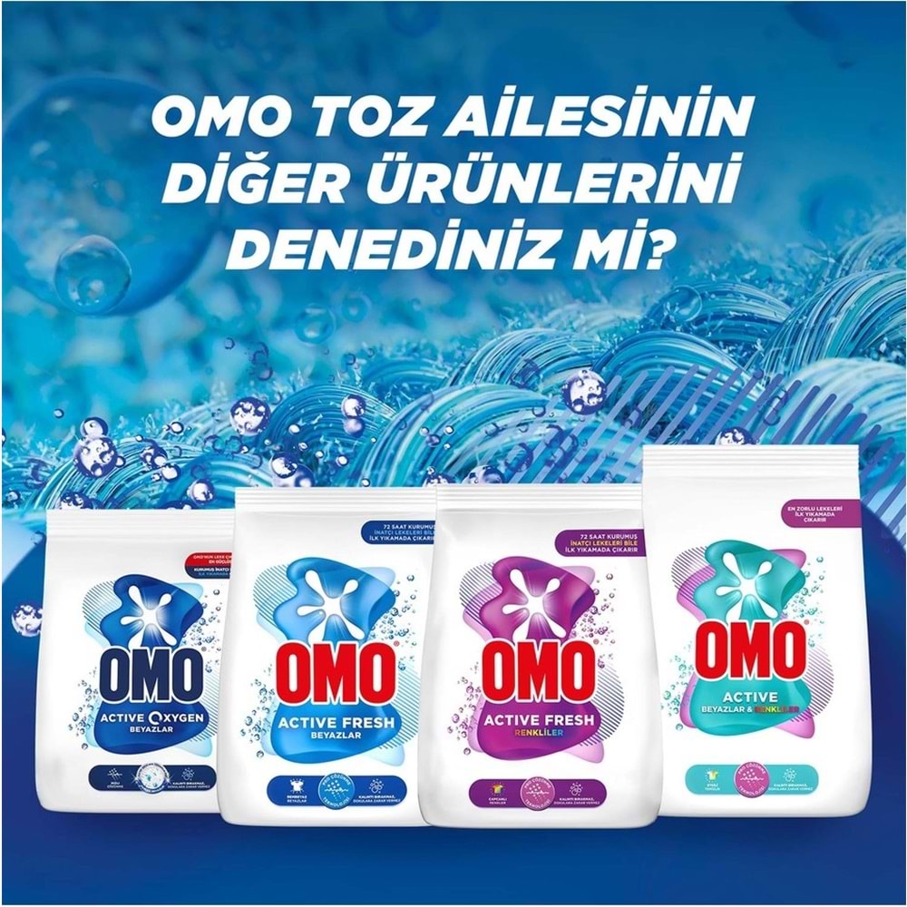 Omo Matik Çamaşır Deterjanı 22.5KG Beyaz ve Color/Renkliler (150 Yıkama) (3PK*7.5KG)