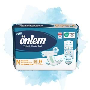 Önlem Hasta Bezi Bel Bantlı Tekstil Yüzey M - Medium - Orta 240 Adet (8PK*30)