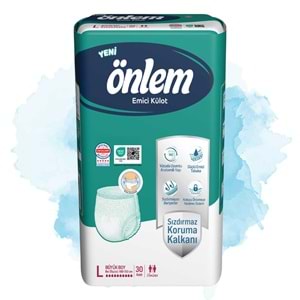 Önlem Emici Külot Yetişkin Hasta Bezi L - Large - Büyük 60 Adet (2PK*20)