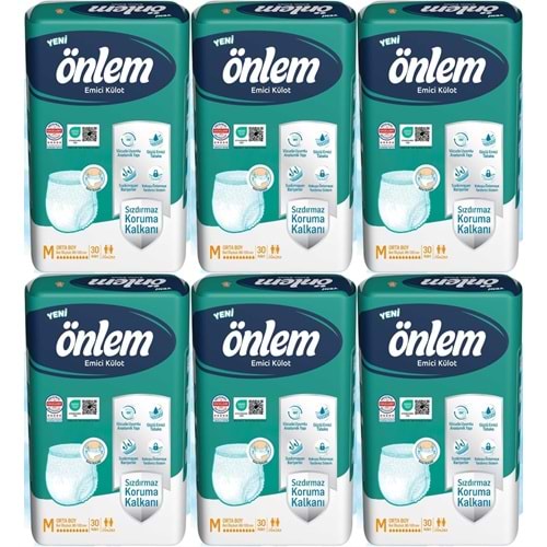 Önlem Emici Külot Yetişkin Hasta Bezi M - Medium - Orta 180 Adet (6PK*30)