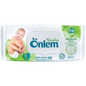 Önlem Islak Havlu Mendil 90 Yaprak Botanika Özlü (9 Lu Set) Plastik Kapaklı 810 Yaprak