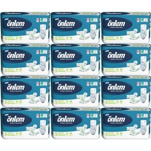 Önlem Yetişkin Bezi Bel Bantlı Tekstil Yüzey S - Small - Küçük 360 Adet (12PK*30)
