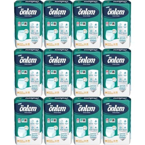 Önlem Emici Külot Yetişkin Hasta Bezi M - Medium - Orta 360 Adet (12PK*30)