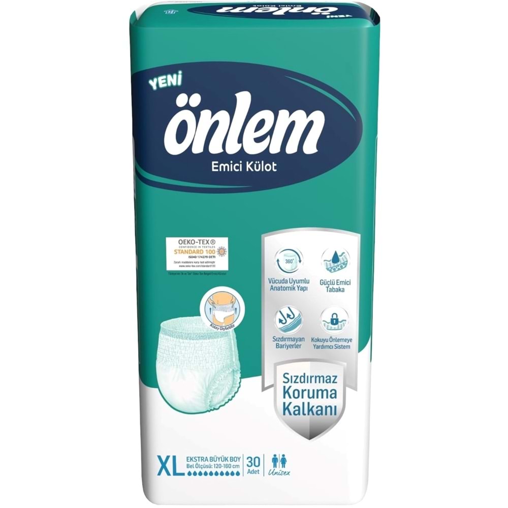 Önlem Emici Külot Yetişkin Bezi XL- Extra Large - Ekstra Büyük 360 Adet (12PK*30)