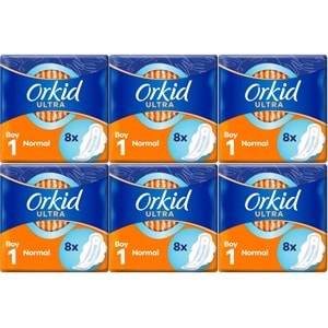 Orkid Hijyenik Ped Ultra Extra Normal 48 Adet Standart Pk (6PK*8)