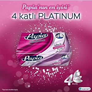 Papia Platinum Pratik Mendil 125 Yaprak (4 Katlı) 250 Yaprak (2PK*125)